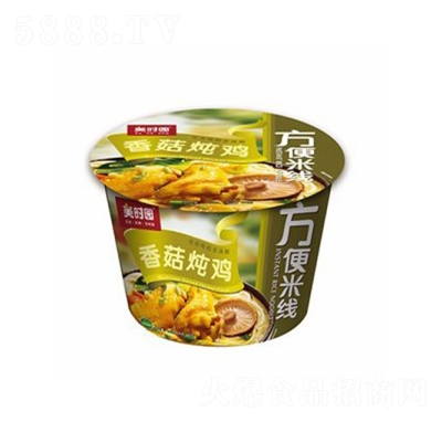 美時(shí)園香菇燉雞方便米線方便食品代餐夜宵招商